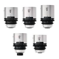 Blazar Remus 1.5x Anamorphic 33/50/65/85/125mm 5 Lens Set - PL Mount, Silver Flare (p/n RE-33506585125KIT-PL-S)