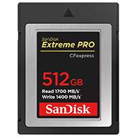 Sandisk 512GB Extreme Pro CFexpress Type B Card (p/n SDCFE-512G-GN4NN)