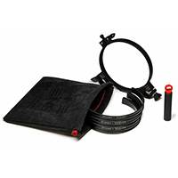 Puño para lente de un solo diámetro de 114 mm con funda de Alcantara e insertos para cañones de 110, 105 y 100 mm (p/n TLC00114)