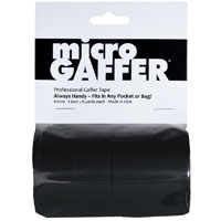 Visual Departures microGAFFER tape (Micro Gaffer Tape) (4 pack) 1-inch Wide x 8 Yards Long - 4 Black
