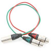 Ex-Showroom Direct Cables XLR M - XLR F Y Cable - 30cm