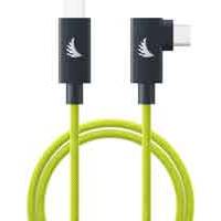 Angelbird USB-C 4.0 Solid Flex Cable Right-Angle Lime in 1ft, 3.3ft or 6.6ft Lengths