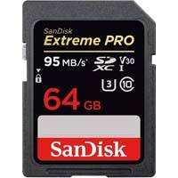 Sandisk SDSDXXG-064G-GN4IN 64GB SanDisk Extreme Pro SDXC UHS-I Memory Card (SDSDXXG064GGN4IN) 