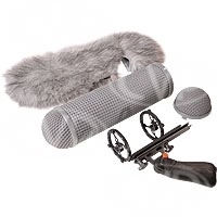 Rycote 086007 komplettes Windschutzscheiben-Set 7 – inklusive großer modularer Aufhängung + Windschutzscheibe 4 + Windjammer 7 + Verlängerung 3