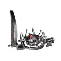 Kit de estudio Rycote InVision USM con soporte antivibración para micrófono universal y filtro pop (p/n RYC045002) 