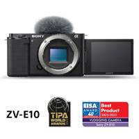 Sony ZV-E10 Mirrorless Interchangeable Lens Camera Body and SELP1650 16-50mm Lens Kit (p/n ZVE10LBDI.EU)