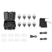 Godox C7R-K8 Knowled Smart Bulb RGBWW Creative Bulb (Battery powered) - 8 Light Kit with Power Inverter (p/n GD-C7R-K8 )