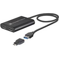 Sonnet SON-USB3-DHDMI (SONUSB3DHDMI) Adaptador HDMI dual 4K 60 Hz para Mac M1 Thunderbolt