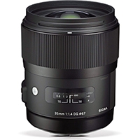 Sigma 35mm f/1.4 DG Art Series (A Series) General Purpose Lens for Canon EOS cameras - Canon EF (p/n 340954)