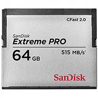 Used SanDisk SDCFSP-064G-G46B (SDCFSP064GG46B) 64GB 515MB/s Extreme Pro CFast 2.0 Memory Card