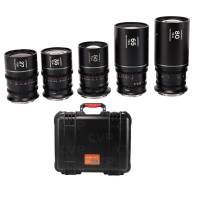 Laowa Nanomorph S35 Prime 5-Lens Bundle  (27mm, 35mm, 50mm, 65mm, 80mm) (Silver) - Canon RF (p/n VE2735506580RFS)