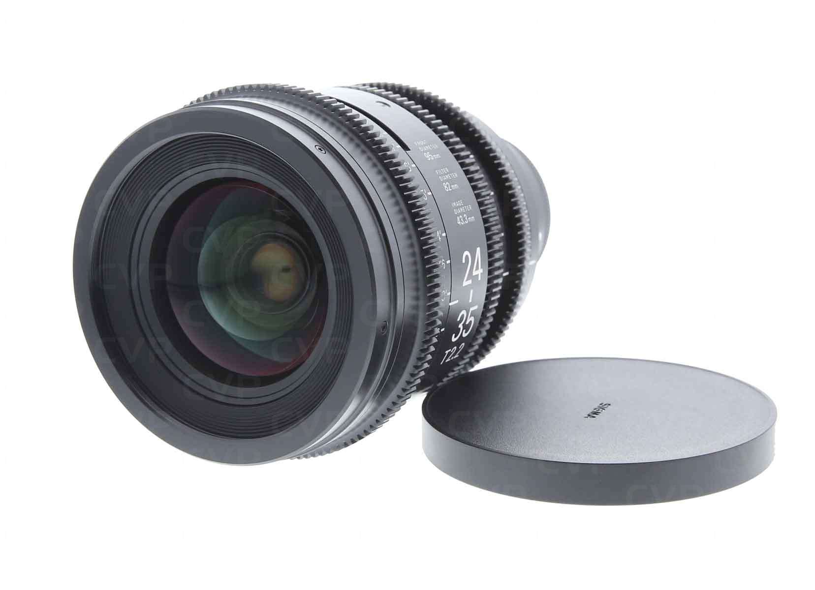 Buy - Used Sigma 24-35mm T2.2 FF Zoom Cine Lens - E Mount - Feet Scale