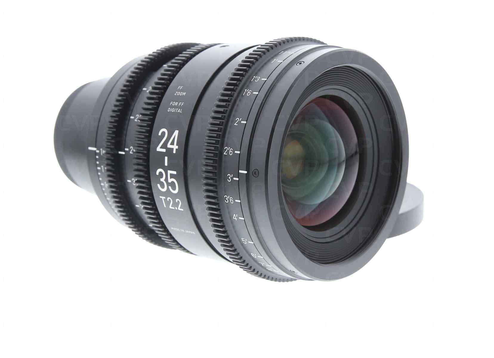 Buy - Used Sigma 24-35mm T2.2 FF Zoom Cine Lens - E Mount - Feet Scale