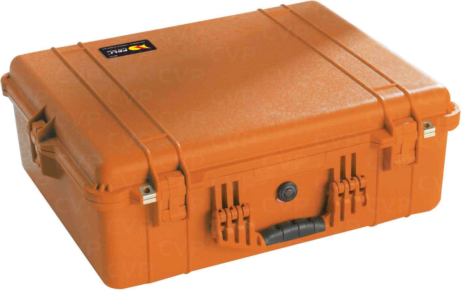 Peli Case 1200 orange avec mousse Peli Case 1200 orange avec mousse