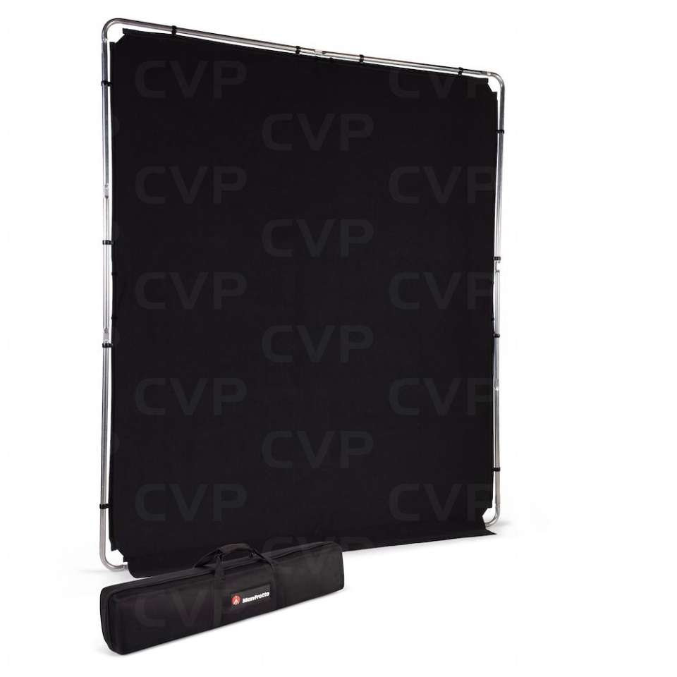 Manfrotto EzyFrame Fotografie/Video Groot Formaat Opvouwbare Achtergrond Cover 2 x 2.3m - Grijs/Ultra-Draagbaar/Familie Shoots/Portretten/Geanimeerde Actie Poses/Mode/Commercieel - LL LB7955