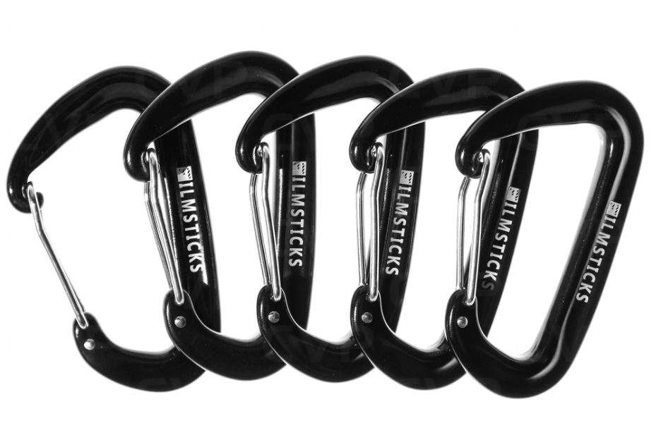 Buy - Filmsticks Wire Gate Carabiner 5pcs - Black (FCARA-WG-BLACK)