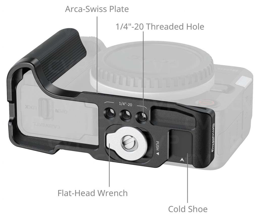 Small Rig R50v SmallRig L-Shaped Mount For R50 V - Black | CVP