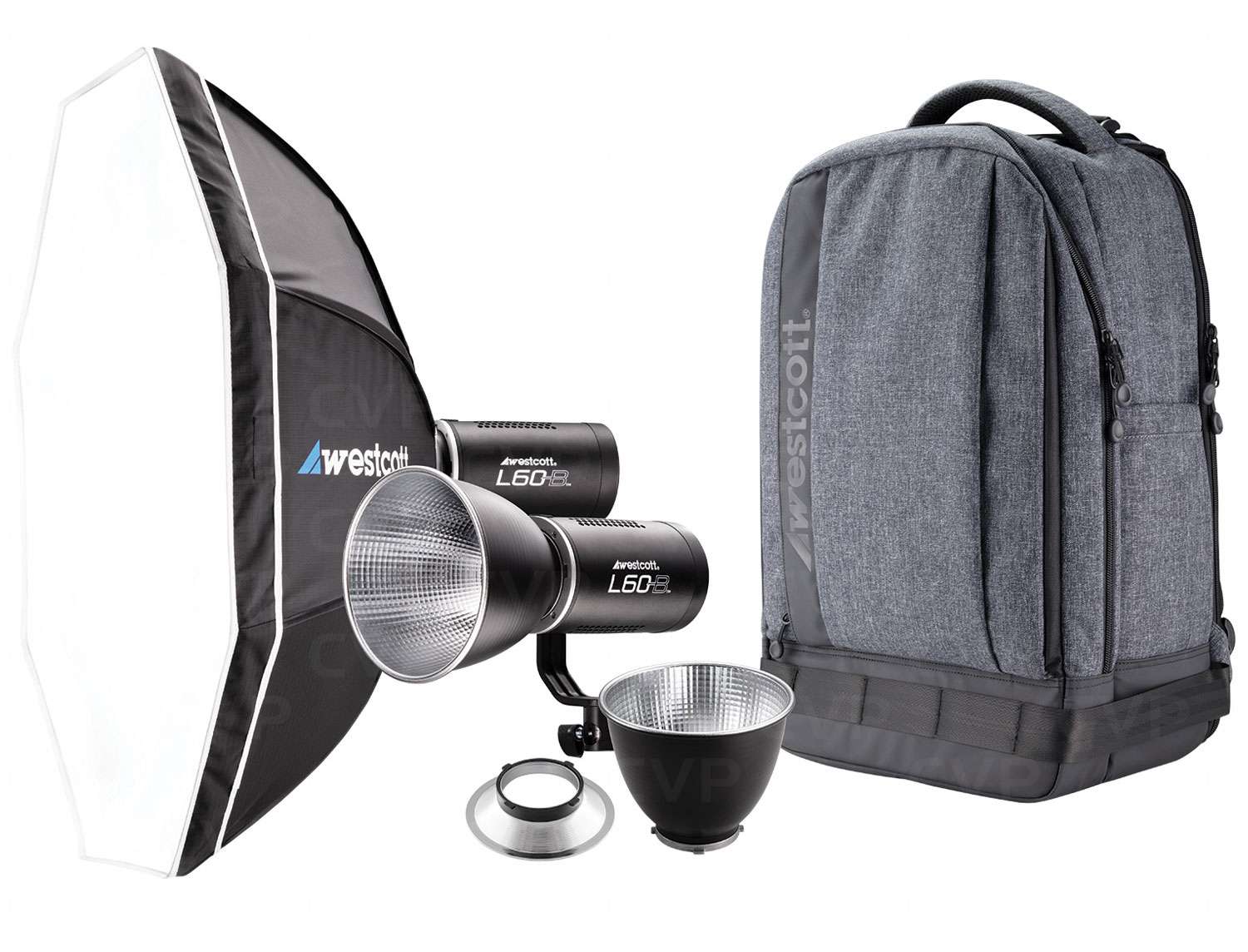 Westcott L-60-B 2-Light Backpack Kit Photo