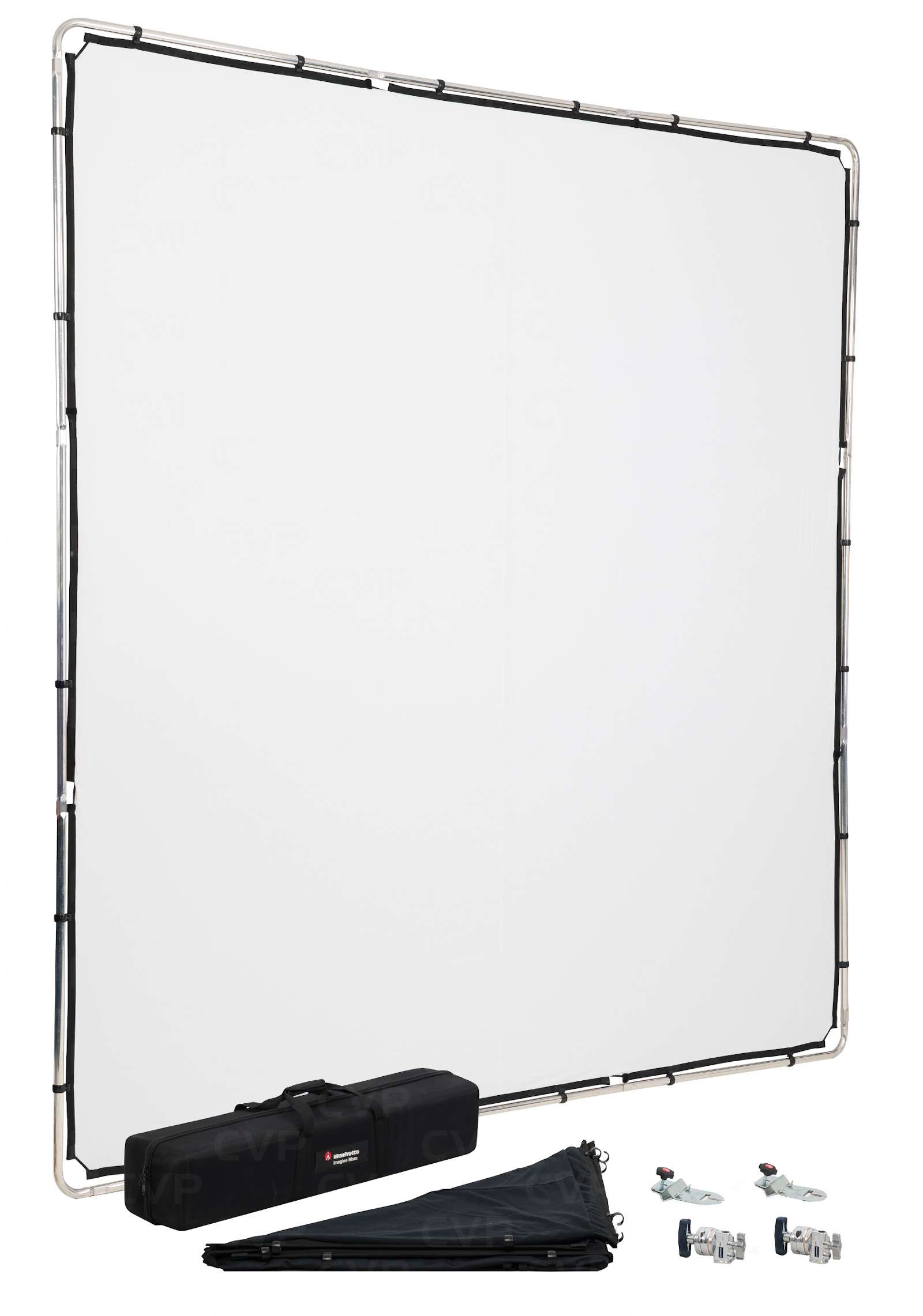 Kit Fondo Fotografico Manfrotto Pro Scrim 1.1 X 2 M – Tutto Incluso, Con Stativi, Per Eventi E Ritratti