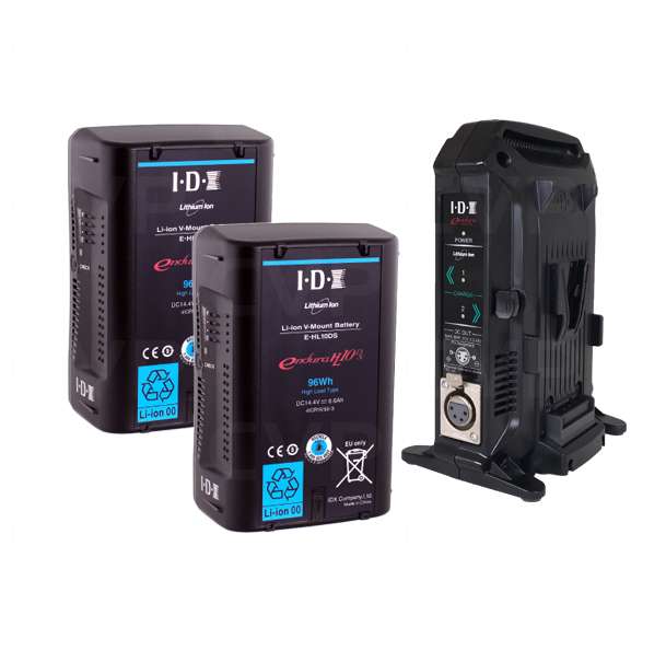 Buy - IDX EH-10/2X (EH102X) 2x E-HL10DS Batteries with 1x VL-2X Charger ...