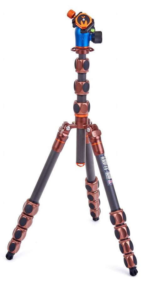 3 Legged Thing Charles 2.0 Kit Treppiede In Alluminio Con Testa AirHed Pro - Gambe Staccabili, Altezza Max 194cm, Carico 40kg (Nero Opaco)