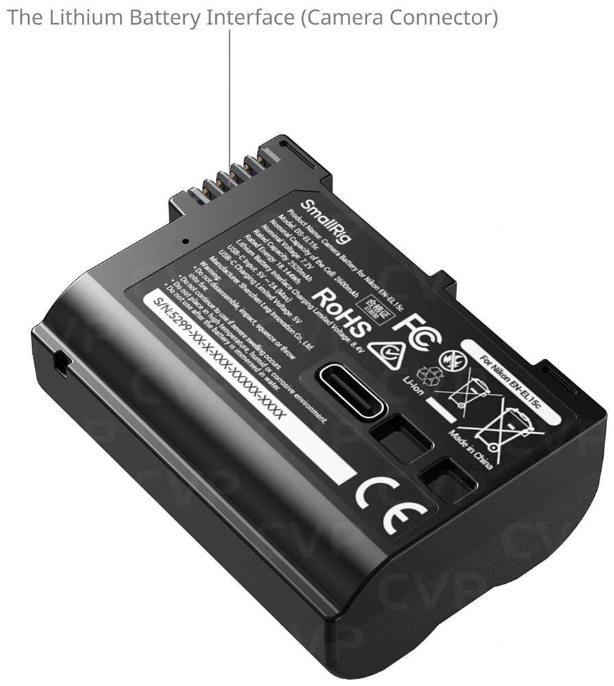 SmallRig USB-C Battery for Nikon EN-EL15c Photo