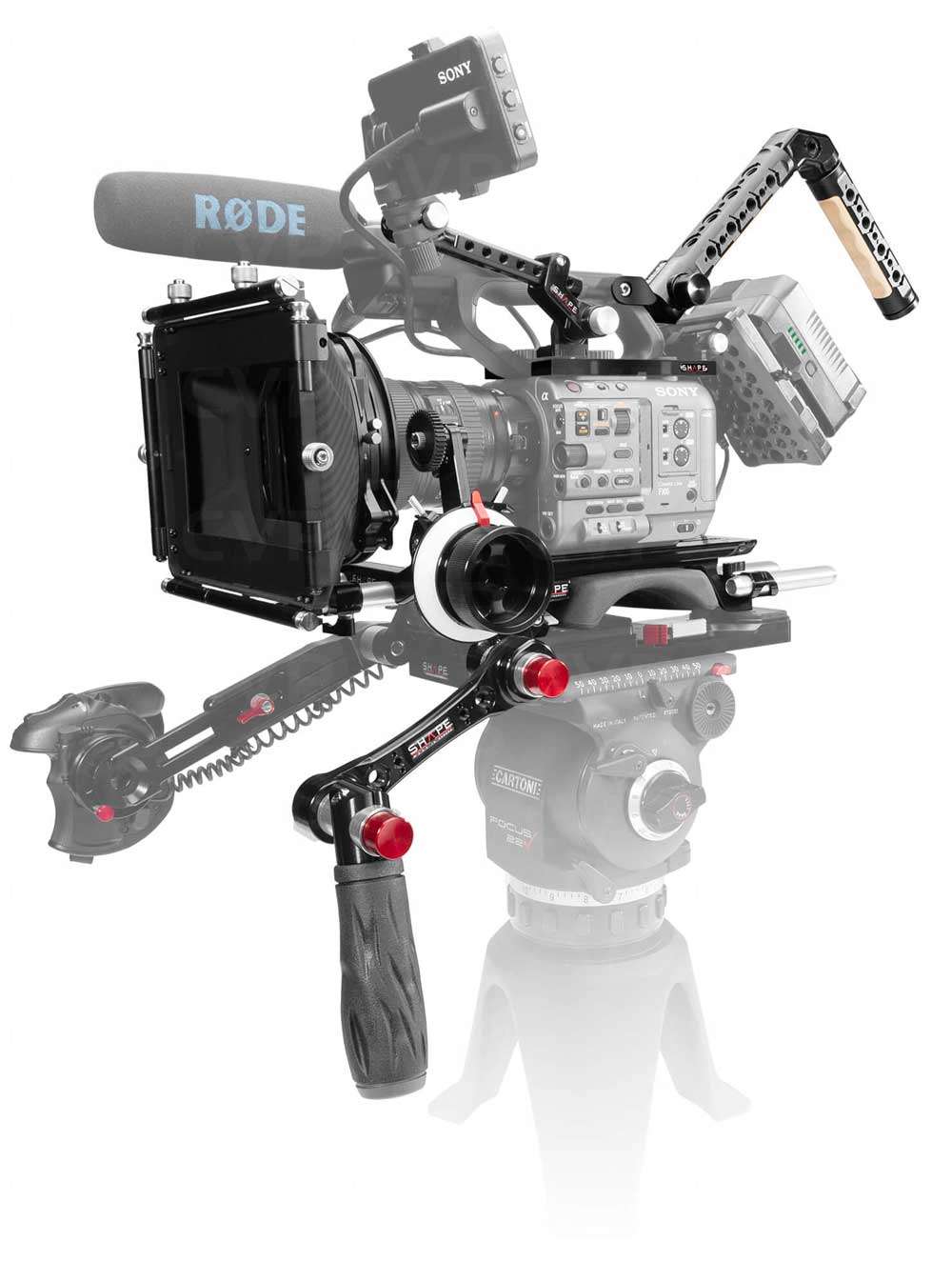 Buy Shape FX6KIT (FX6KIT) Sony FX6 Baseplate Kit including Top Plate, Controller Top Handle,VF