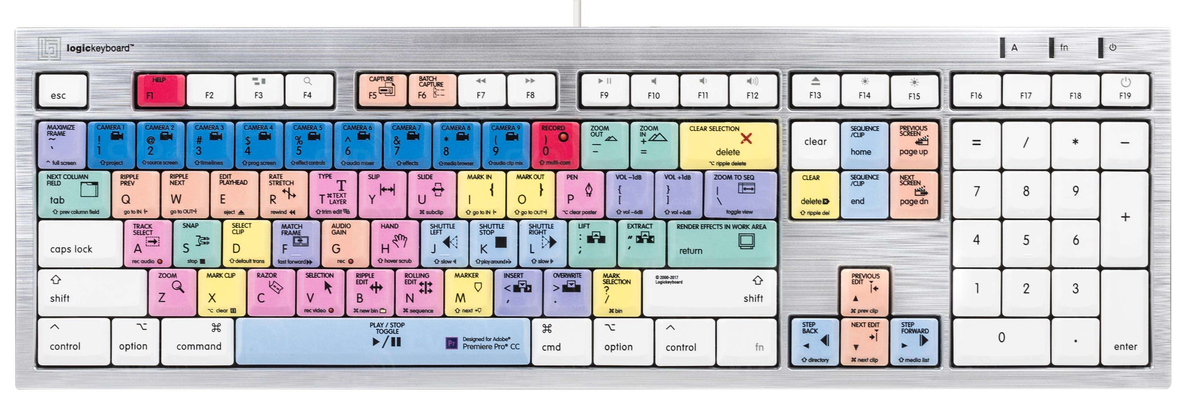 Buy - Logickeyboard Premiere Pro CC - Mac Alba Keyboard (p/n LKB-PPROCC ...