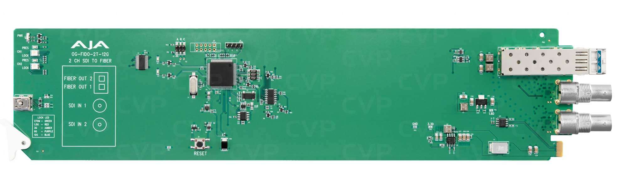 Buy - AJA 12G-SDI/ST Single Mode LC Fiber Transmitter (OG-FIDO-2T-12G)