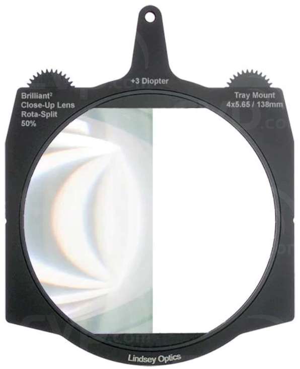 Lindsey Optics Rota-Split 4x5.66 - Lente Close-Up +1 Diottria (50%) Con Vassoio - Nuovo USA