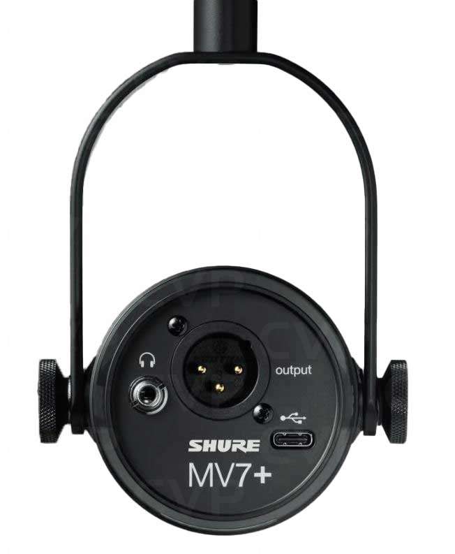 Shure MV7+ Dynamic Podcast Microphone - Black Photo