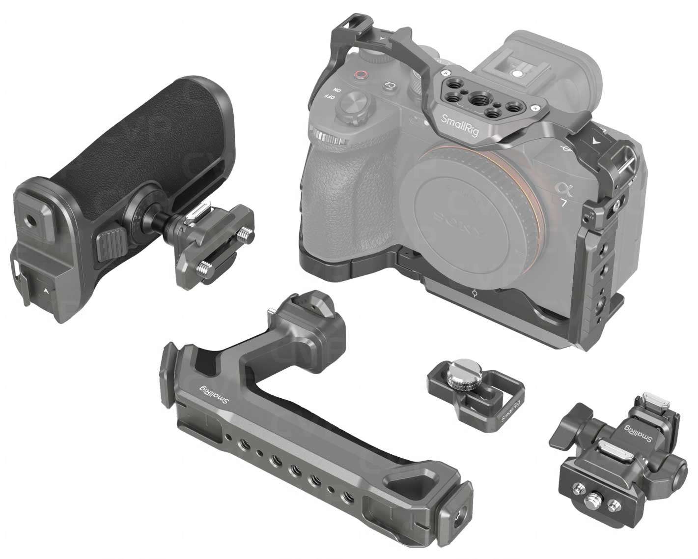 SMALLRIG HawkLock QR camera-kooiset voor Sony FX3 / FX30 met kabelbinder, geïntegreerde QR cold close/QR plaat voor Arca, modulair ontwerp, compatibel met originele XLR-handgreep - 4770 SMALLRIG HawkLock QR camera-kooiset voor Sony FX3 / FX30 met kabelbinder, geïntegreerde QR cold close/QR plaat voor Arca, modulair ontwerp, compatibel met originele XLR-handgreep - 4770