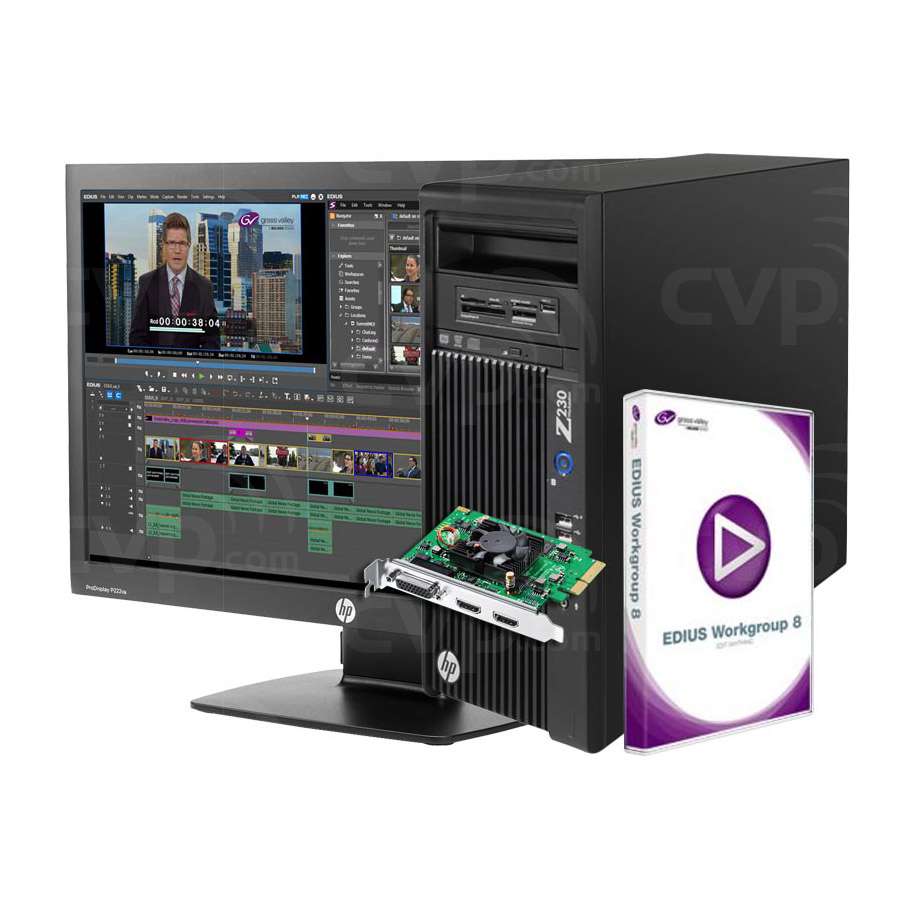 Buy Grass Valley EDIUS Workgroup 8 Entry Level Turnkey System with HP