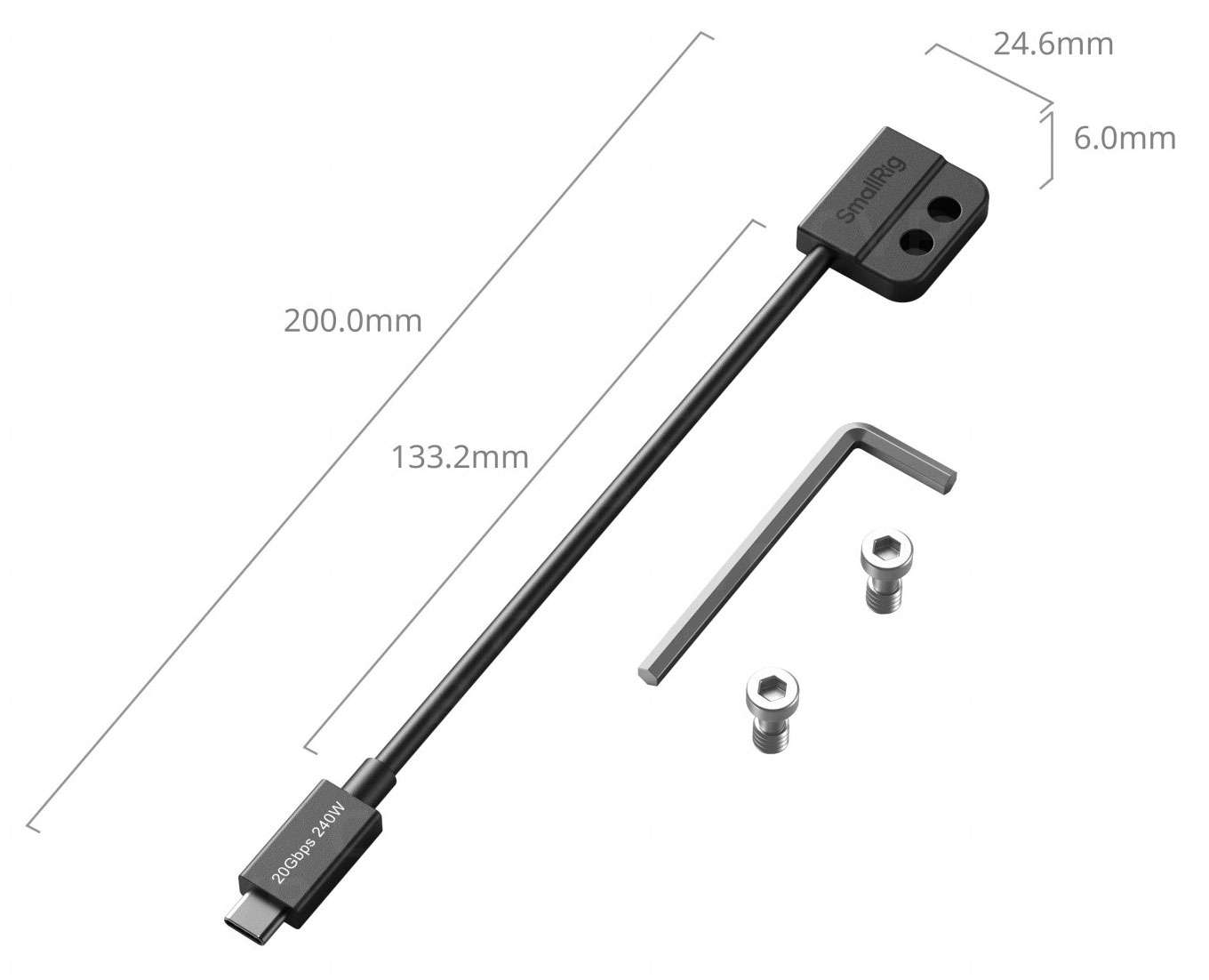 SmallRig USB-C Data Cable (Male to Female) Photo