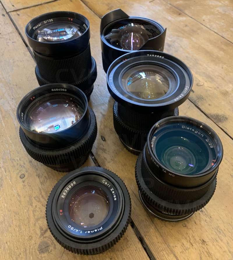 Buy Used Zeiss CONTAX ZEISS TLS SET (CONTAXZEISSTLSSET) 6 Lens Set
