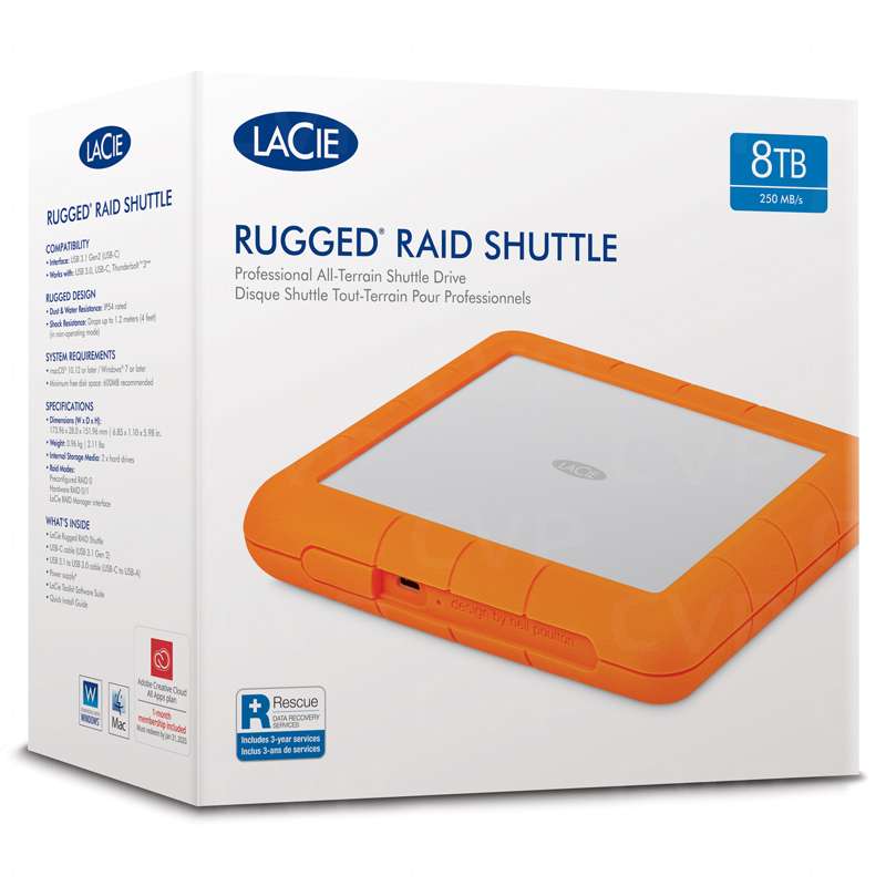 LaCie 8TB Rugged RAID Shuttle Type-C Photo