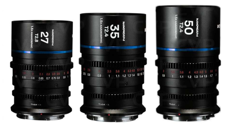 Laowa T2.4 1.5X S35 X 3-Lens Set (Blue) Photo