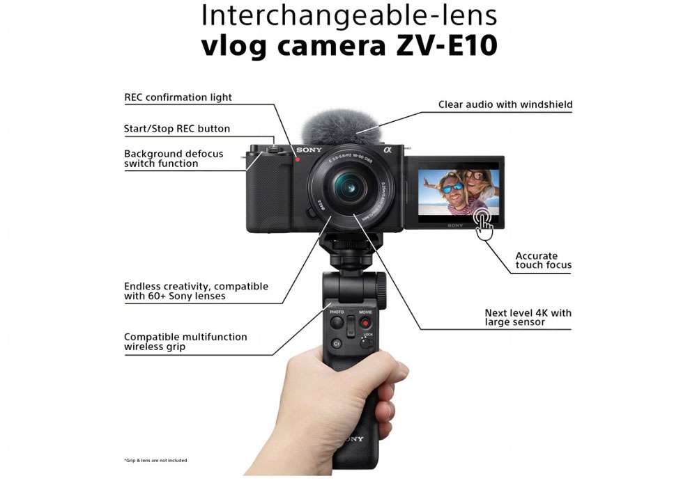 Buy Sony ZVE10 (ZVE10BDI.EU) Vlogging Interchangeable Lens Camera Body