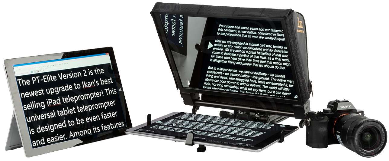 Ikan ELITE-PRO-RC Teleprompter w/ Elite Remote Photo