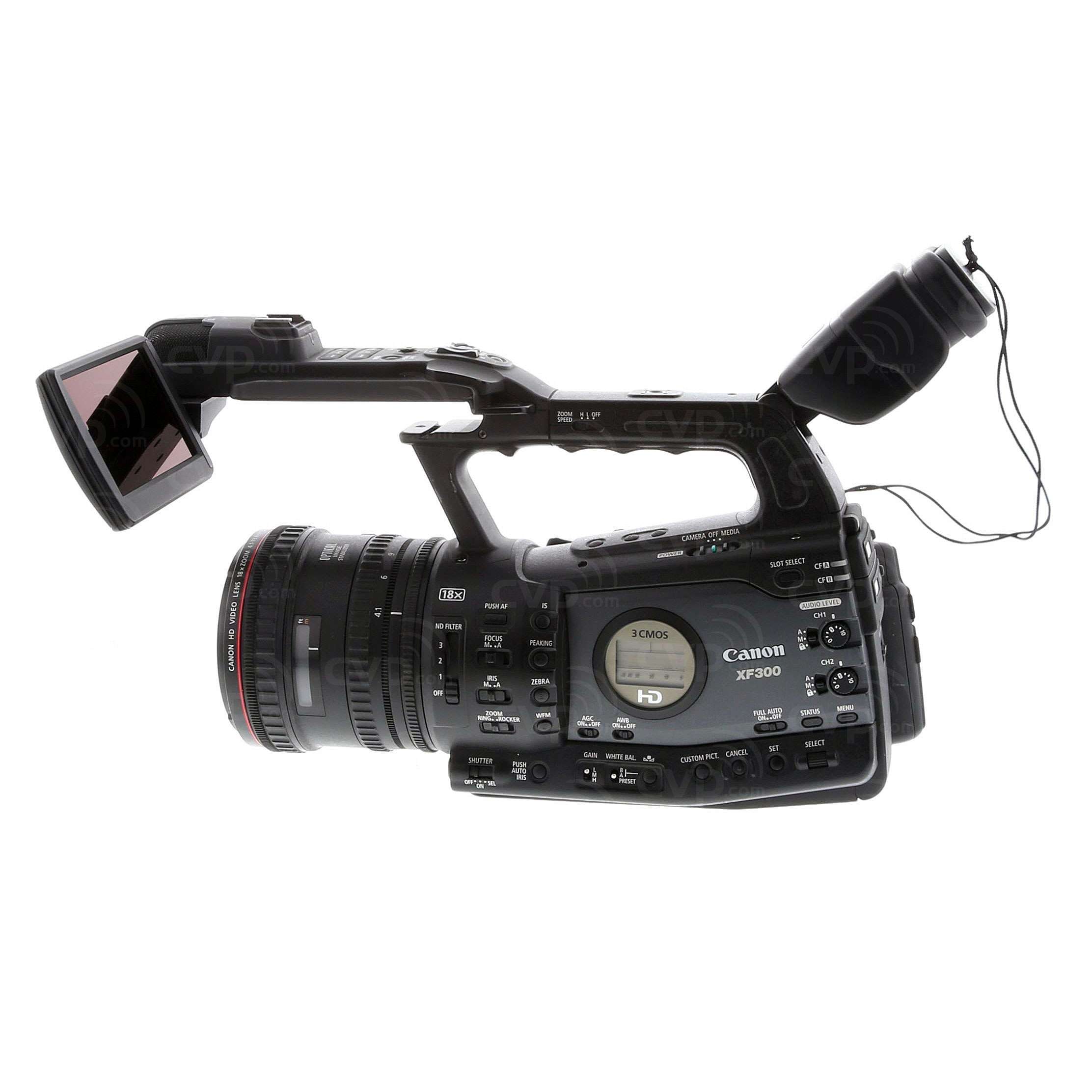 Buy PreOwned Canon XF300 (XF300) Full HD Handheld Camcorder with 3x 1/3 3CMOS Sensors and