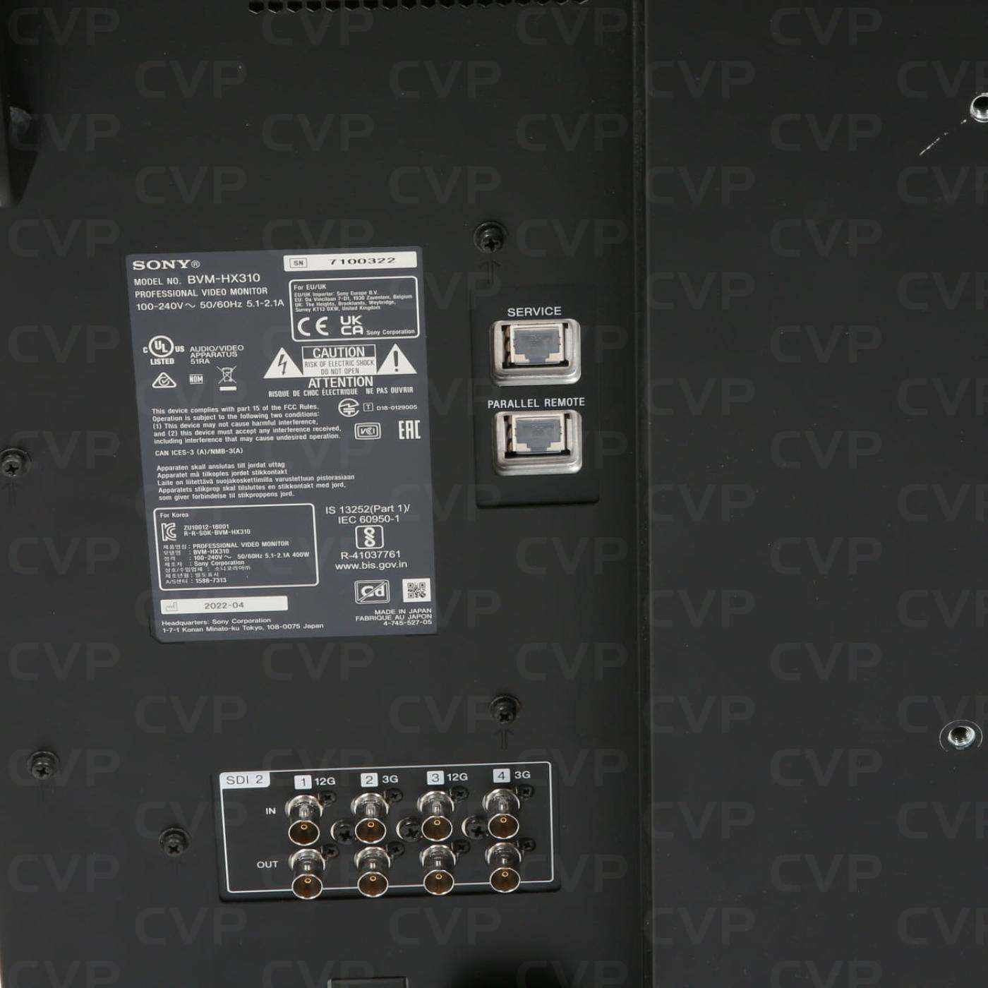 Buy ExShowroom Sony BVMHX310 31inch 4K Trimaster HX Professional