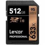 Lexar (LSD512CBEU633) 512GB Professional 633x SDXC UHS-I Memory Card (Class 10) Lexar (LSD512CBEU633) 512GB Professional 633x SDXC UHS-I Memory Card (Class 10)